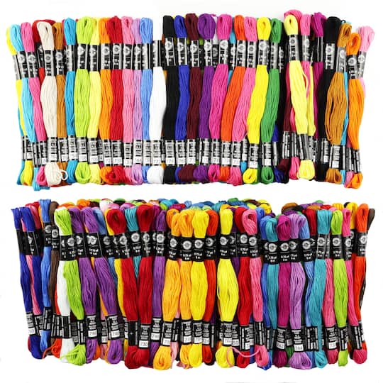 6 Pack: Embroidery Floss Value Pack by Loops & Threads®